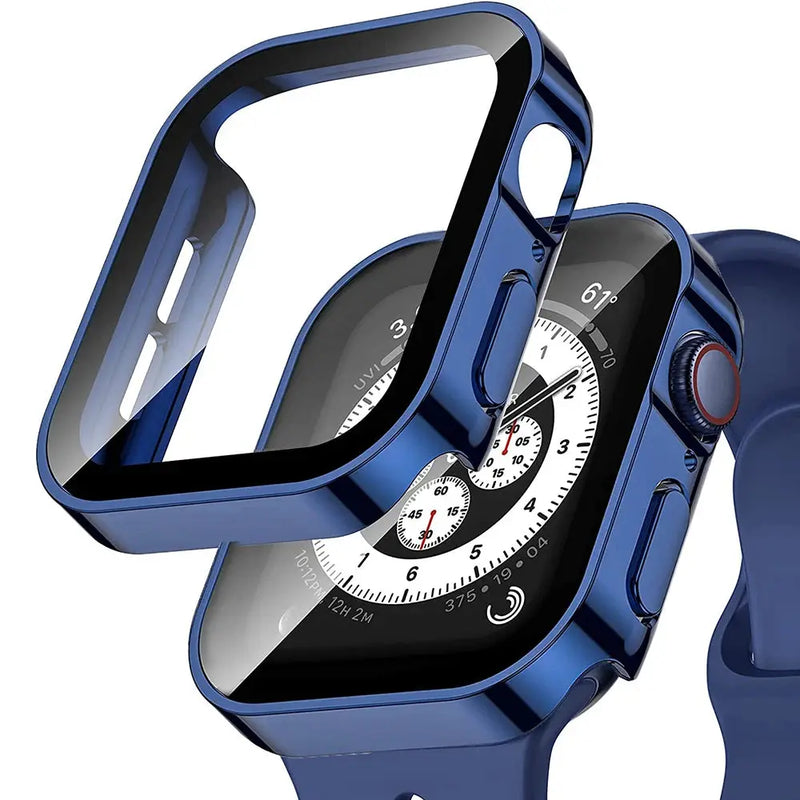 Apple Watch 10 Case w/ Tempered Glass - 40-49mm - Series 7/8/9/SE/6/5/4/Ultra 2 - STRAPS
