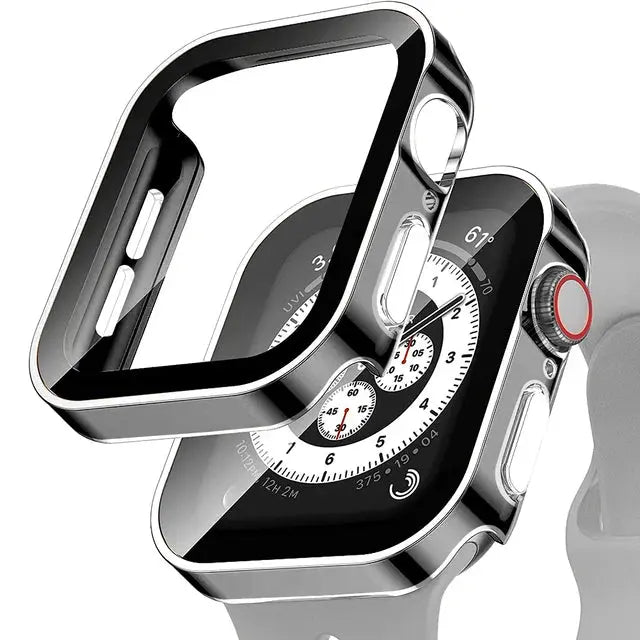 Apple Watch 10 Case w/ Tempered Glass - 40-49mm - Series 7/8/9/SE/6/5/4/Ultra 2 - STRAPS