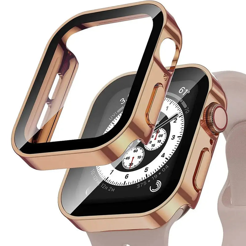 Apple Watch 10 Case w/ Tempered Glass - 40-49mm - Series 7/8/9/SE/6/5/4/Ultra 2 - STRAPS