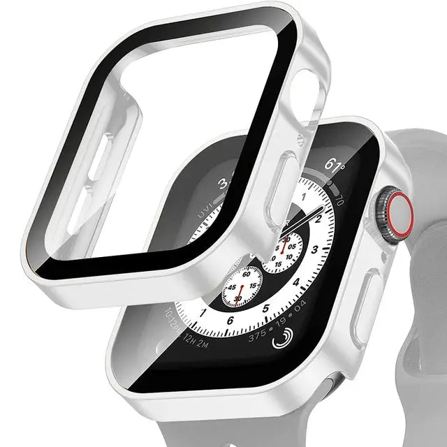 Apple Watch 10 Case w/ Tempered Glass - 40-49mm - Series 7/8/9/SE/6/5/4/Ultra 2 - STRAPS