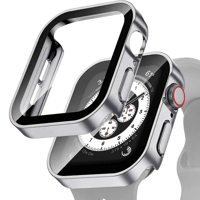 Apple Watch 10 Case w/ Tempered Glass - 40-49mm - Series 7/8/9/SE/6/5/4/Ultra 2 - STRAPS