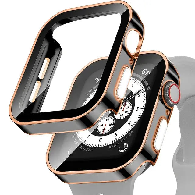 Apple Watch 10 Case w/ Tempered Glass - 40-49mm - Series 7/8/9/SE/6/5/4/Ultra 2 - STRAPS