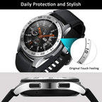 Bezel Ring for Samsung Galaxy Watch 4 Classic/Gear S3/Watch 3 - 41-46mm - Metal Protector - STRAPS