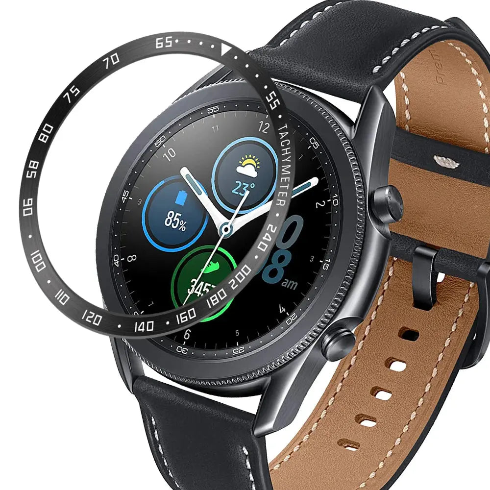 Bezel Ring for Samsung Galaxy Watch 4 Classic/Gear S3/Watch 3 - 41-46mm - Metal Protector - STRAPS