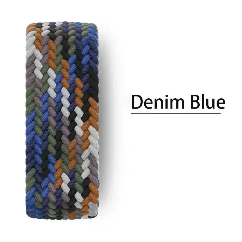 Braided Nylon  Solo Loop Strap for Apple Watch, Series 9, 8, SE, 7, 6, 5, 4, 3, Ultra (38mm to 49mm) STRAPS