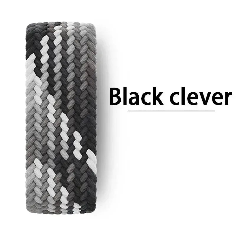 Braided Nylon  Solo Loop Strap for Apple Watch, Series 9, 8, SE, 7, 6, 5, 4, 3, Ultra (38mm to 49mm) STRAPS