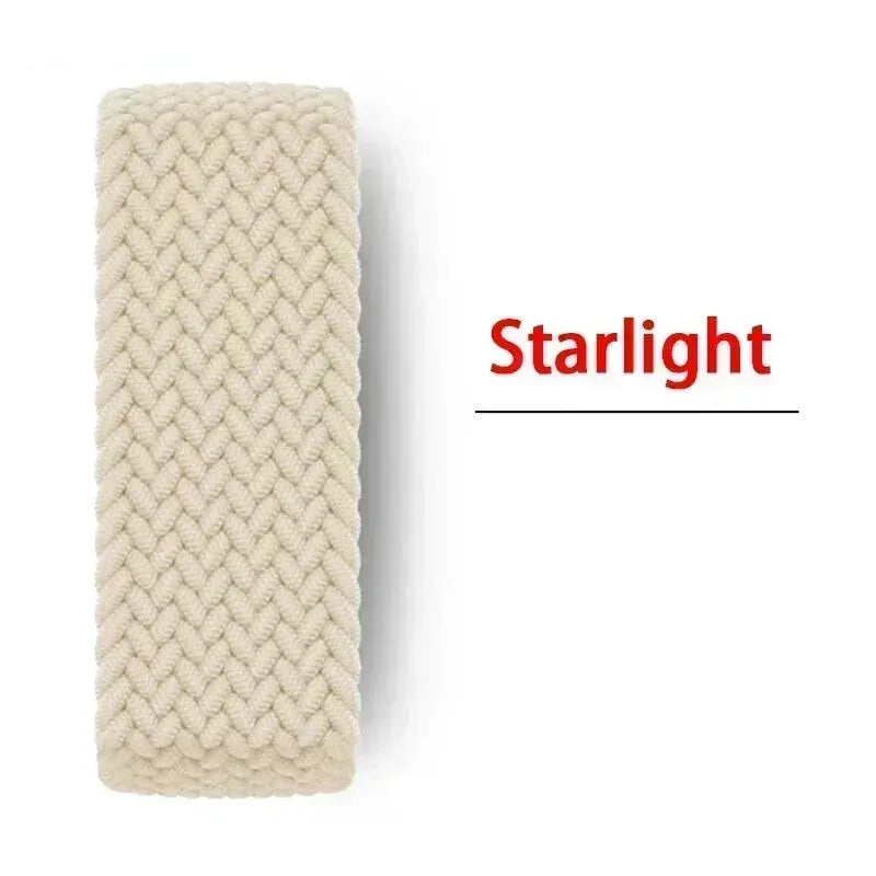 Braided Nylon  Solo Loop Strap for Apple Watch, Series 9, 8, SE, 7, 6, 5, 4, 3, Ultra (38mm to 49mm) STRAPS
