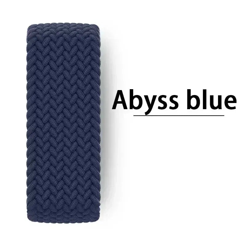 Braided Nylon  Solo Loop Strap for Apple Watch, Series 9, 8, SE, 7, 6, 5, 4, 3, Ultra (38mm to 49mm) STRAPS