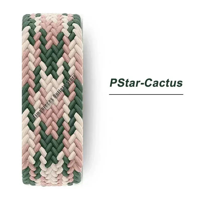 Braided Nylon  Solo Loop Strap for Apple Watch, Series 9, 8, SE, 7, 6, 5, 4, 3, Ultra (38mm to 49mm) STRAPS