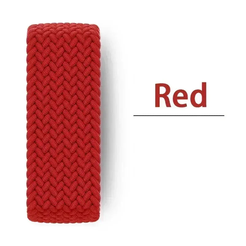 Braided Nylon  Solo Loop Strap for Apple Watch, Series 9, 8, SE, 7, 6, 5, 4, 3, Ultra (38mm to 49mm) STRAPS