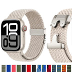 Braided Nylon Strap for Apple Watch – Series 10, SE, 9, 8, 7, Ultra, 6, 5, 4, 3, 2, 1 (38mm to 49mm) STRAPS