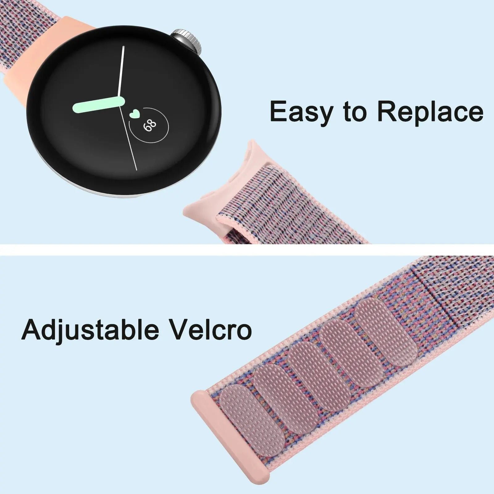 Breathable Nylon Strap for Google Pixel Watch – Lightweight and Comfortable Smartwatch Band STRAPS