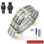 Breathable Soft Nylon Watchband – 20mm & 22mm Strap for Omega, Longines, Seiko, Casio, Mido - STRAPS