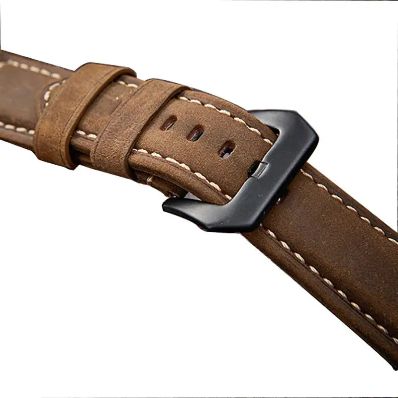 Brown Calf Leather Watch Strap for Panerai Luminor Marina - 22/24/26mm - STRAPS