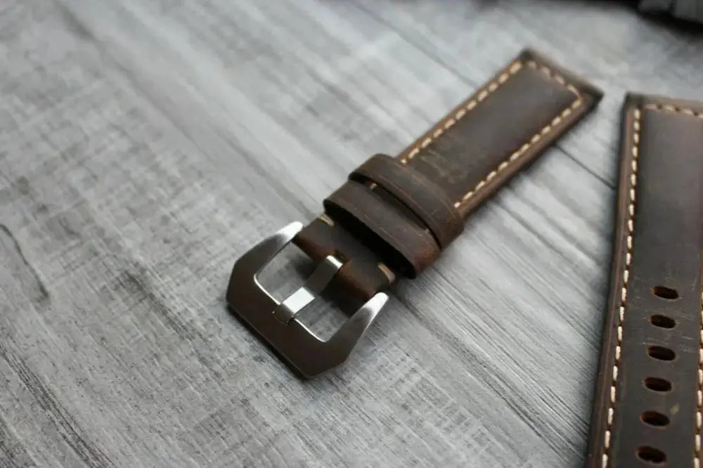 Brown Calf Leather Watch Strap for Panerai Luminor Marina - 22/24/26mm - STRAPS