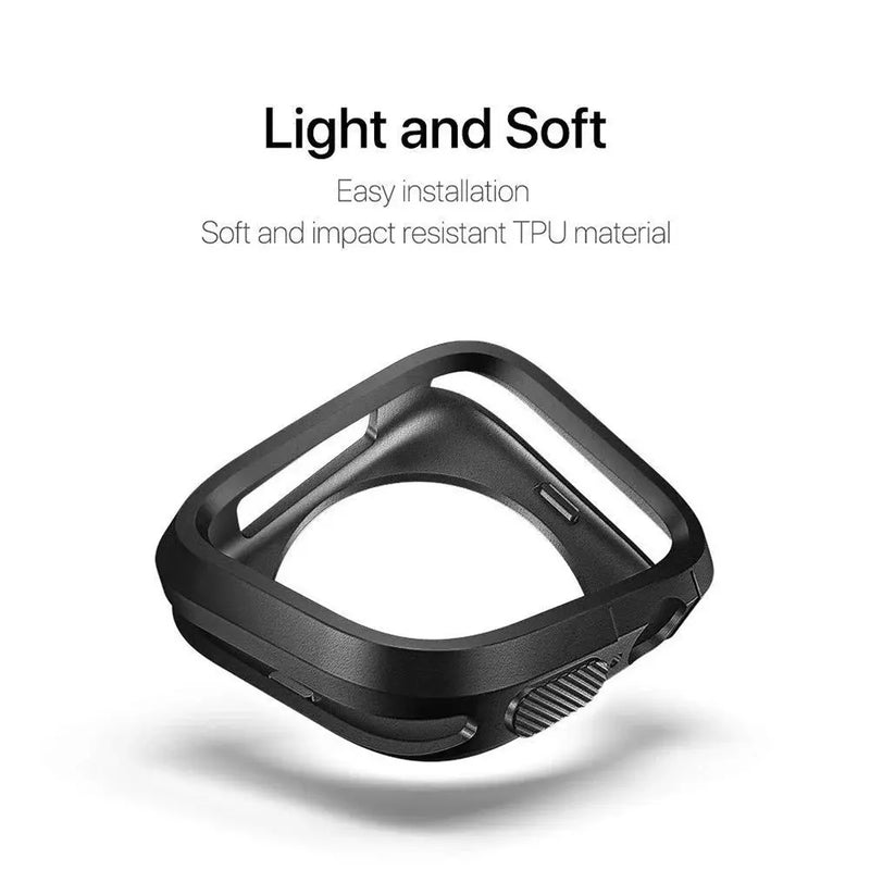 Bumper Protective Case for Apple Watch - Series 8/7/6/SE/5/4 - 38-45mm - Silicone - STRAPS