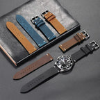Calfskin Leather Watch Band - 18-24mm - Omega, Seiko, Rolex, Casio - Dark Brown - STRAPS