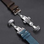 Calfskin Leather Watch Band - 18-24mm - Omega, Seiko, Rolex, Casio - Dark Brown - STRAPS