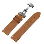 Calfskin Leather Watch Band - 18-24mm - Omega, Seiko, Rolex, Casio - Dark Brown - STRAPS