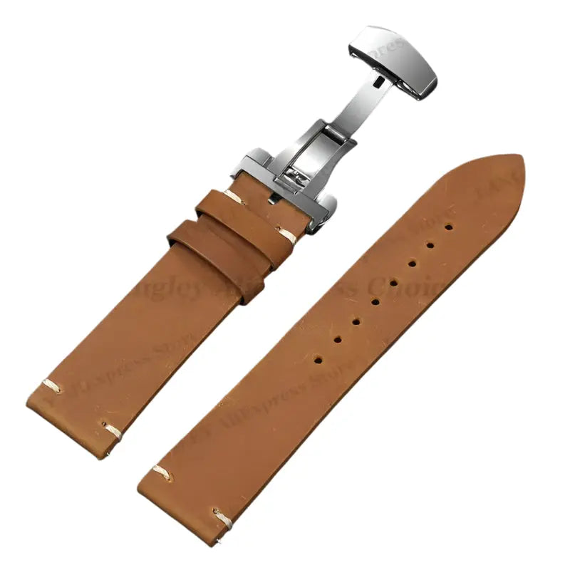 Calfskin Leather Watch Band - 18-24mm - Omega, Seiko, Rolex, Casio - Dark Brown - STRAPS