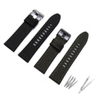 Canvas Silicone Watch Strap for Diesel DZ4500, DZ4506, DZ7420, DZ4318 - 24mm, 26mm, 28mm - STRAPS