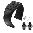 Canvas Silicone Watch Strap for Diesel DZ4500, DZ4506, DZ7420, DZ4318 - 24mm, 26mm, 28mm - STRAPS