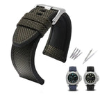 Canvas Silicone Watch Strap for Diesel DZ4500, DZ4506, DZ7420, DZ4318 - 24mm, 26mm, 28mm - STRAPS