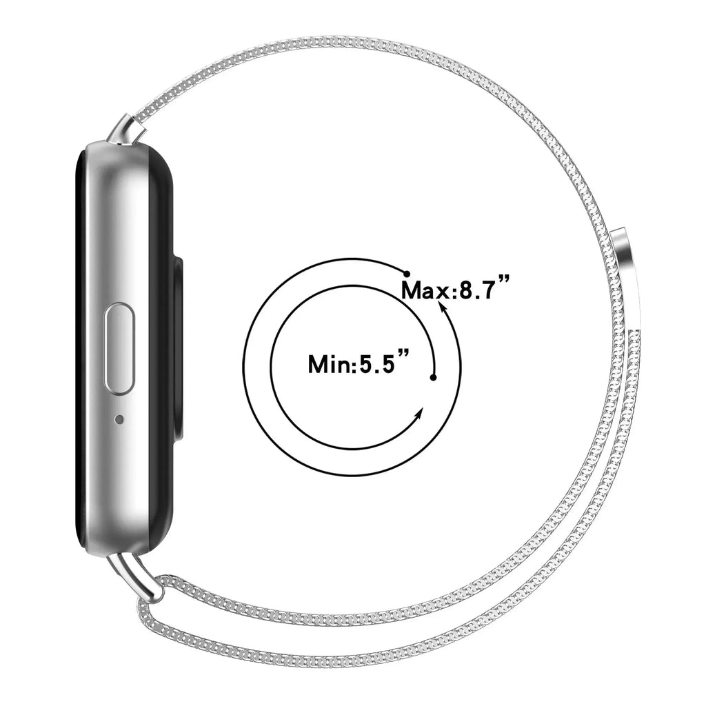 Case + Milanese Strap for Samsung Galaxy Fit 3 – Full Protector Cover & Magnetic Watchband - STRAPS