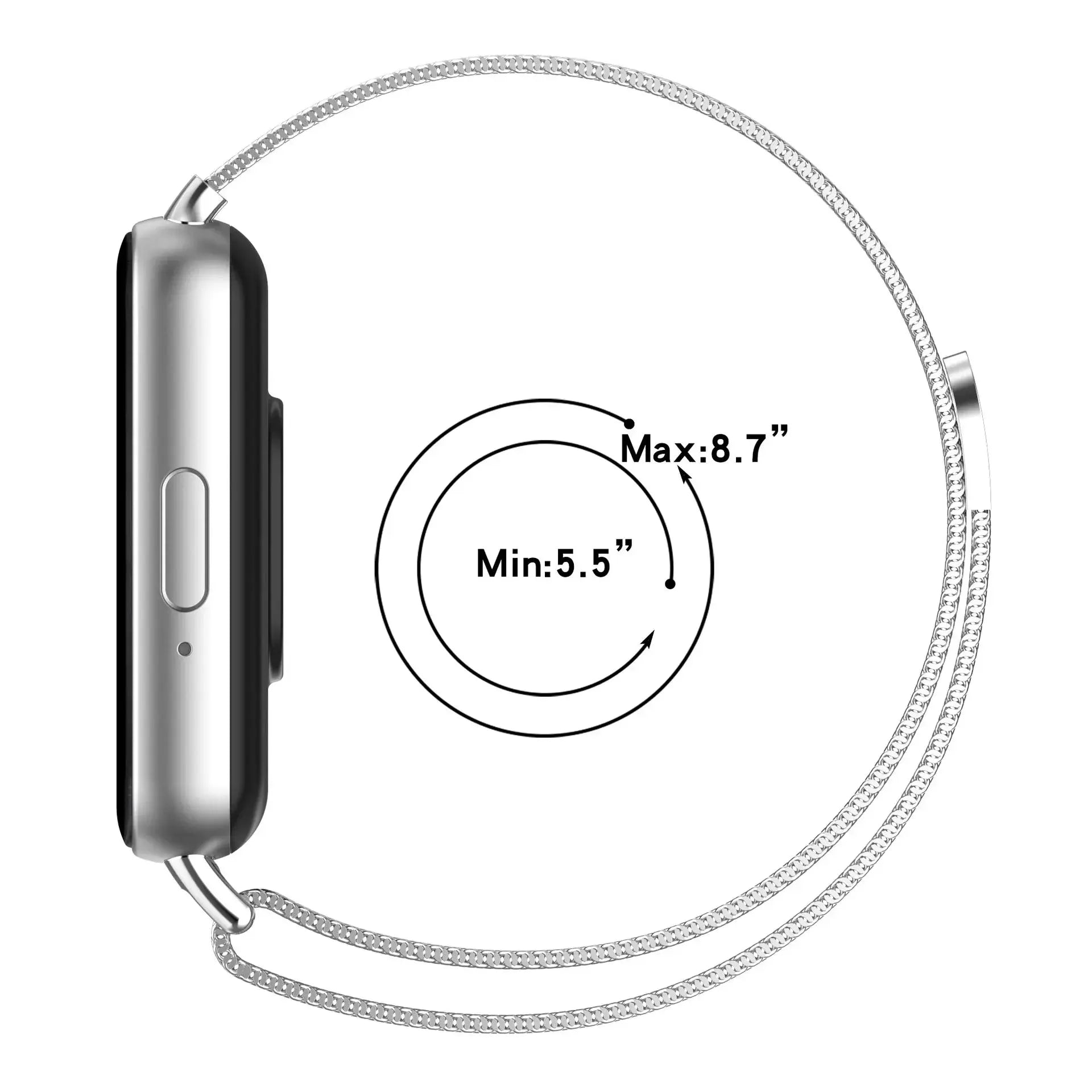 Case + Milanese Strap for Samsung Galaxy Fit 3 – Full Protector Cover & Magnetic Watchband - STRAPS