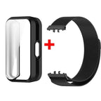 Case + Milanese Strap for Samsung Galaxy Fit 3 – Full Protector Cover & Magnetic Watchband - STRAPS