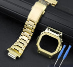 Casio G-Shock GM-5600 Mod Kit - Small Block 3229 - Stainless Steel Case & Strap for DW5600/GW-B5600 - STRAPS