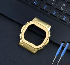Casio G-Shock GM-5600 Mod Kit - Small Block 3229 - Stainless Steel Case & Strap for DW5600/GW-B5600 - STRAPS