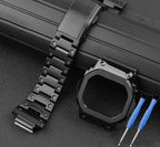 Casio G-Shock GM-5600 Mod Kit - Small Block 3229 - Stainless Steel Case & Strap for DW5600/GW-B5600 - STRAPS