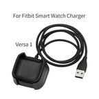 Charger Cable for Fitbit Versa 1/2/Lite, USB Adapter 1m, Black - STRAPS