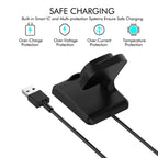 Charger Dock for Fitbit Sense/Sense 2/Versa 3/4, USB Cable Stand, Magnetic Base - STRAPS