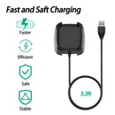 Charger for Fitbit Versa 2, USB Charging Cable, Dock Stand, 1m, Black - STRAPS