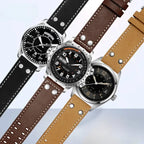Cowhide Leather Watchband for Hamilton Khaki Aviation Field - 20/22mm - STRAPS