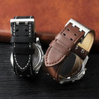 Cowhide Leather Watchband for Hamilton Khaki Aviation Field - 20/22mm - STRAPS