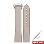 Curved End Strap 20mm for Omega X Swatch MoonSwatch Silicone Rubber Folding Buckle Watch Band - STRAPS