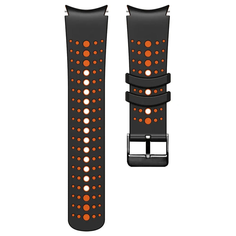 Curved Silicone Strap for Samsung Galaxy Watch 7 6 5 4 Pro Classic 40mm 44mm 43mm 47mm 20mm - STRAPS