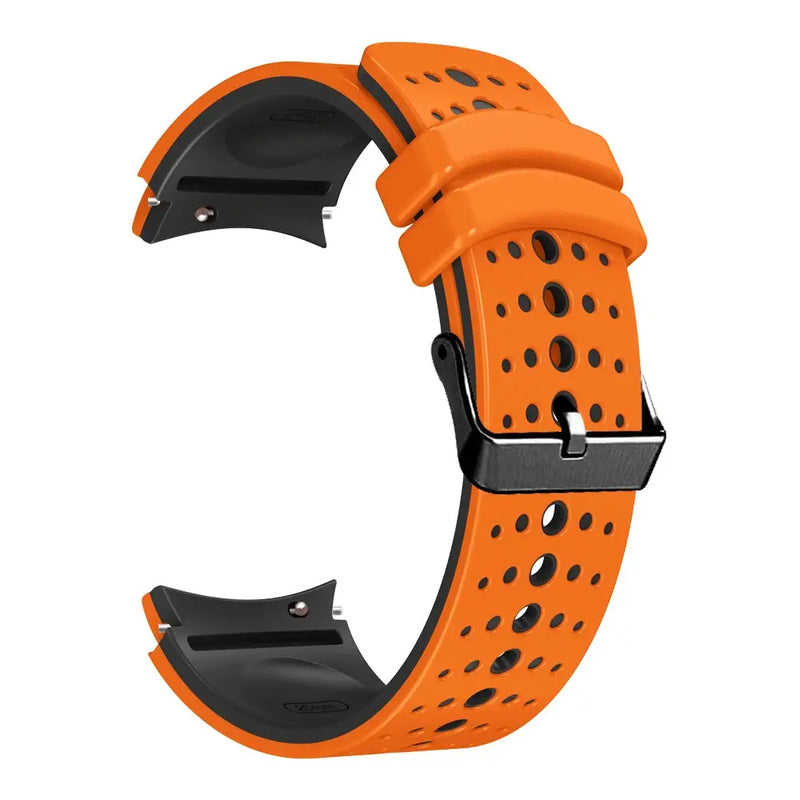 Curved Silicone Strap for Samsung Galaxy Watch 7 6 5 4 Pro Classic 40mm 44mm 43mm 47mm 20mm - STRAPS