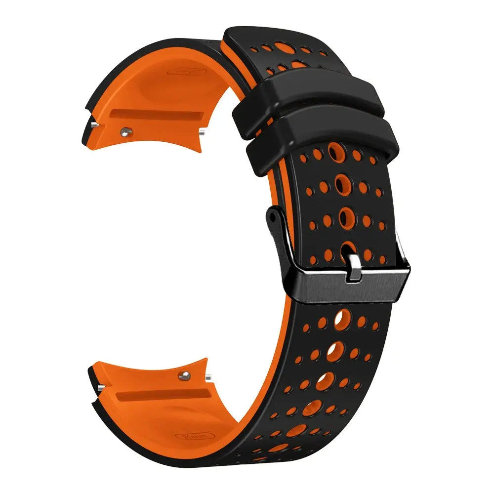 Curved Silicone Strap for Samsung Galaxy Watch 7 6 5 4 Pro Classic 40mm 44mm 43mm 47mm 20mm - STRAPS