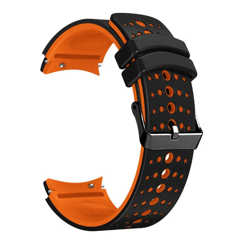 Curved Silicone Strap for Samsung Galaxy Watch 7 6 5 4 Pro Classic 40mm 44mm 43mm 47mm 20mm - STRAPS