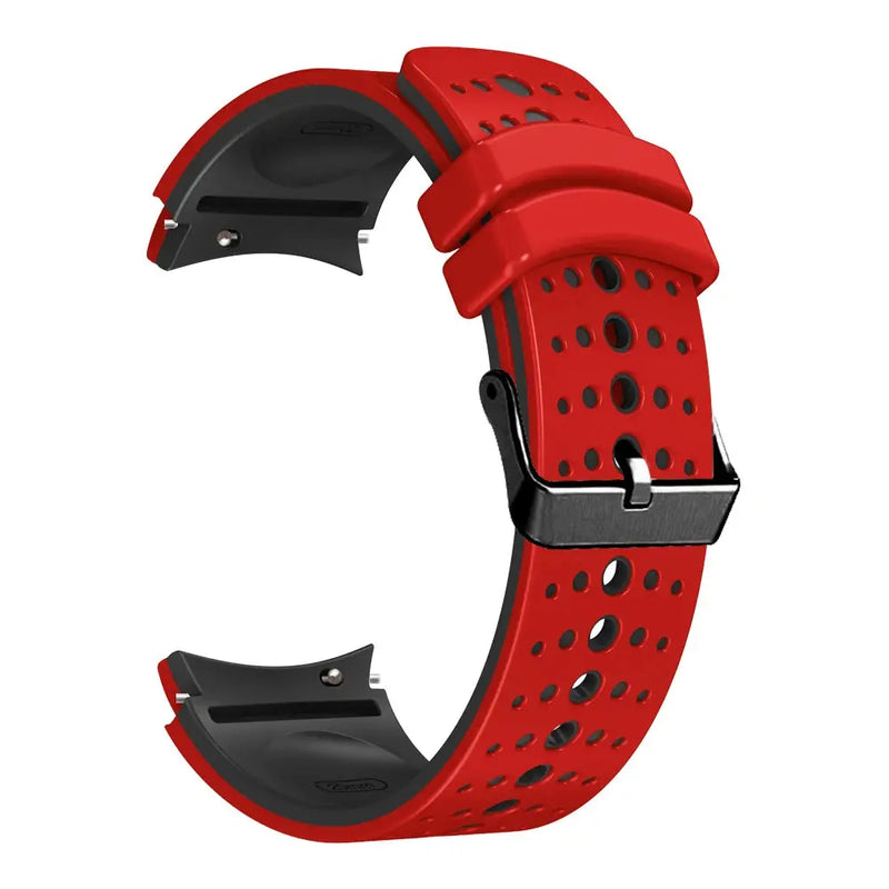 Curved Silicone Strap for Samsung Galaxy Watch 7 6 5 4 Pro Classic 40mm 44mm 43mm 47mm 20mm - STRAPS
