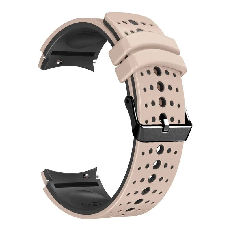 Curved Silicone Strap for Samsung Galaxy Watch 7 6 5 4 Pro Classic 40mm 44mm 43mm 47mm 20mm - STRAPS