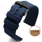 Durable Canvas Nylon Watch Strap for Seiko, CITIZEN BM8475, Breitling, TIMEX 18mm, 20mm, 22mm, 24mm - STRAPS