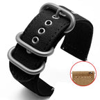Durable Canvas Nylon Watch Strap for Seiko, CITIZEN BM8475, Breitling, TIMEX 18mm, 20mm, 22mm, 24mm - STRAPS