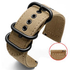 Durable Canvas Nylon Watch Strap for Seiko, CITIZEN BM8475, Breitling, TIMEX 18mm, 20mm, 22mm, 24mm - STRAPS