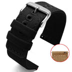 Durable Canvas Nylon Watch Strap for Seiko, CITIZEN BM8475, Breitling, TIMEX 18mm, 20mm, 22mm, 24mm - STRAPS