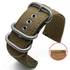 Durable Canvas Nylon Watch Strap for Seiko, CITIZEN BM8475, Breitling, TIMEX 18mm, 20mm, 22mm, 24mm - STRAPS